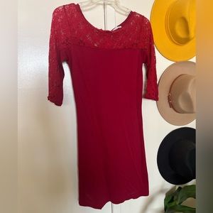 Red Midi Sexy dress